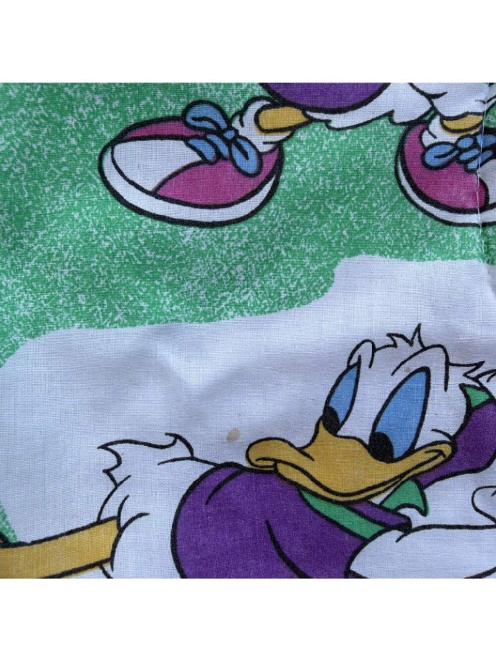 Vintage 90s Disney Mickey Sports Reversible Twin Comforter Blanket Bedding Set - Picture 11 of 15